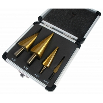 Набор свёрл по металлу BASS ступенчатые (4шт.)  4-32mm BP-1641