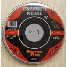 Диск отрезной Premium по металлу d125/1,0/22,2  ( уп. 10шт)