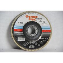 Круг лепестковый тарельчатый d125/22,2 Р100 (выгнутый) (корунд) Круг лепестковый тарельчатый d125/22,2 Р100 (выгнутый) (корунд)
