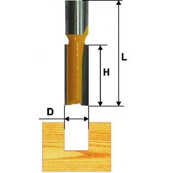 Фреза пазовая прямая d12*Н51*12