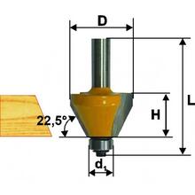 Фреза кромочная конусная d50.8*Н27*45°*8 (dподшипника=12.7) Фреза кромочная конусная d50.8*Н27*45°*8 (dподшипника=12.7)