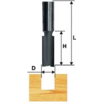 Фреза пазовая прямая d12*Н51*12 (по ДСП)