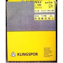 Бумага шлифовальная на бумажной основе Р60 Klingspor 115/280мм с отв. (комплект 10шт)