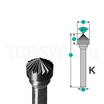 Фреза (шарошка) SEB по металлу K1005М06мм