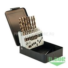 Набор свёрл по металлу D.BOR Cobalt HSS-G, 1-10/0,5мм, 19шт. Набор свёрл по металлу D.BOR Cobalt HSS-G, 1-10/0,5мм, 19шт.