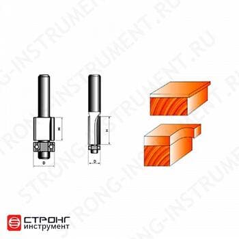 Фреза пальчиковая с подшипником Strong d16/76/8